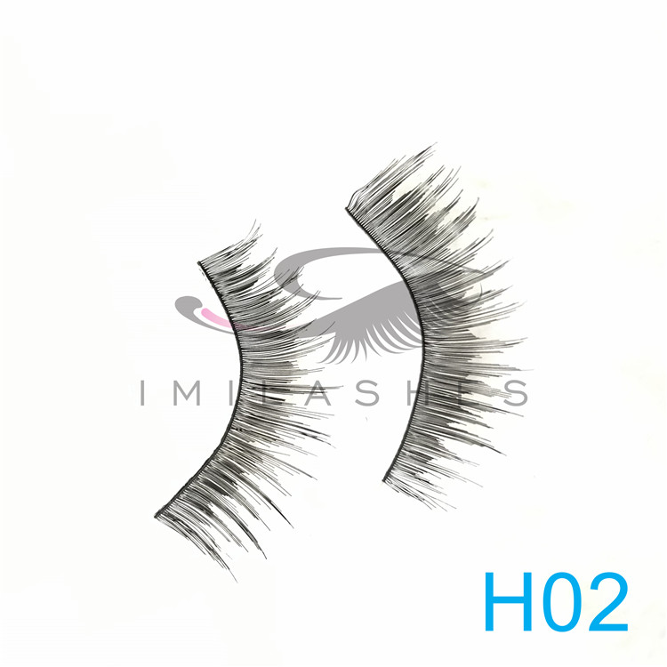 Wholesale high quality human hair eyelash extensions 